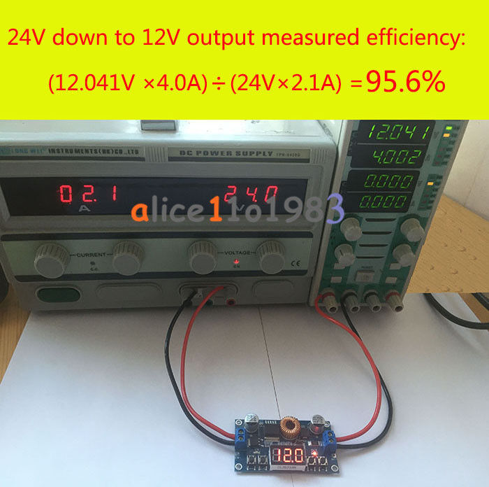 5A Digital Control Power Supply DC-DC Step-Down Charge Module LED  Voltmeter