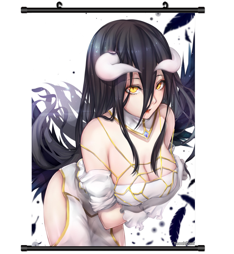 3933 Anime Albedo Overlord wall Poster Scroll