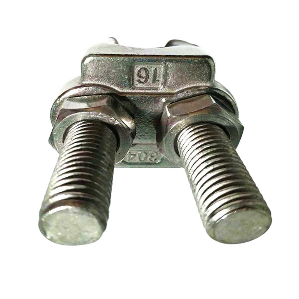 304 Stainless Steel Wire Rope Clip Clamp Saddle Clips U Bolt Fastener 5mm