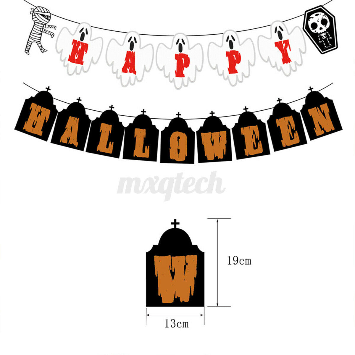 30PCS Set Festival Halloween Balloon Paper Flower Balls Banners Home Decoration