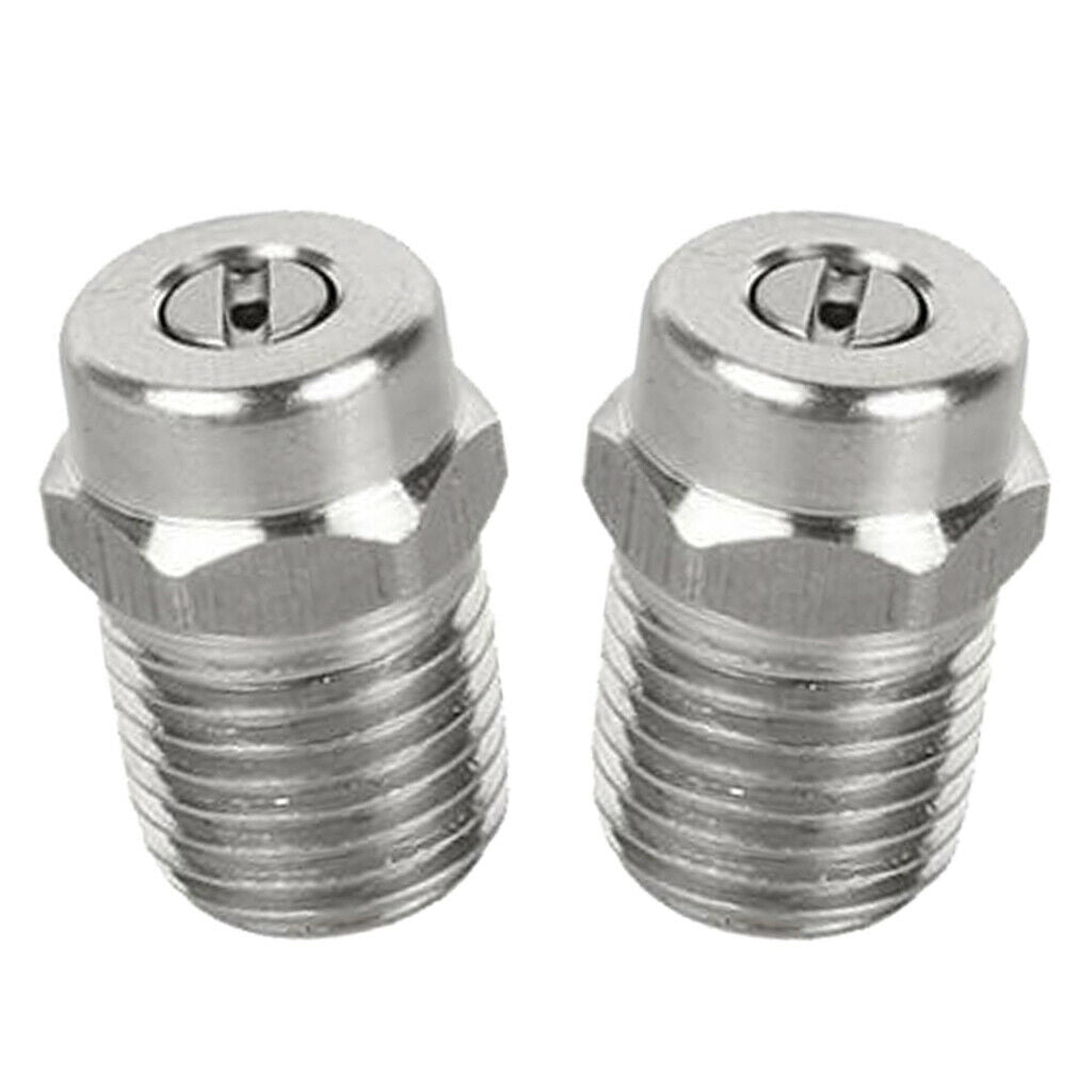 2pcs Durable NPT 1/4 Spray Nozzle Tip Spray Fan Nozzle Cleaner Washer Parts