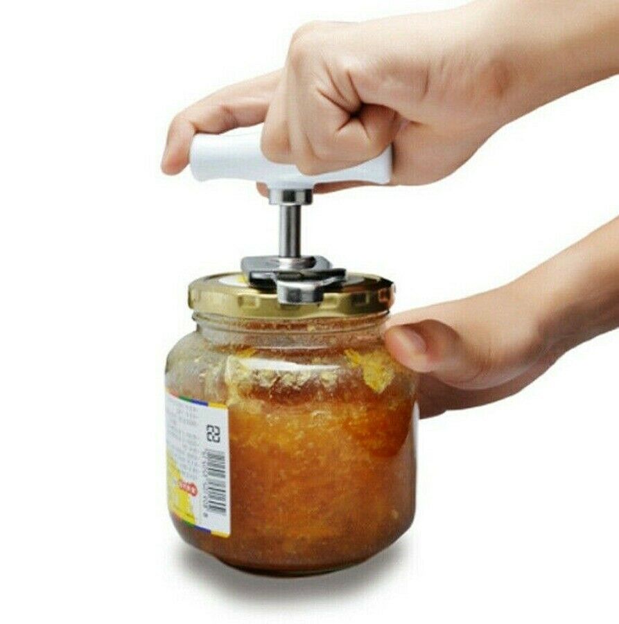 Stainless Steel Can Opener Adjustable Twist Gripper Jar Bottle Opener Kitchen s