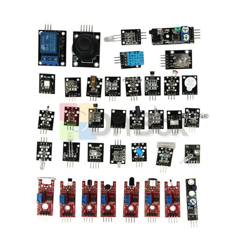 37 in 1 Sensor Module Kits + For Arduino Mini USB UNO R3 ATmega328P CH340 Board