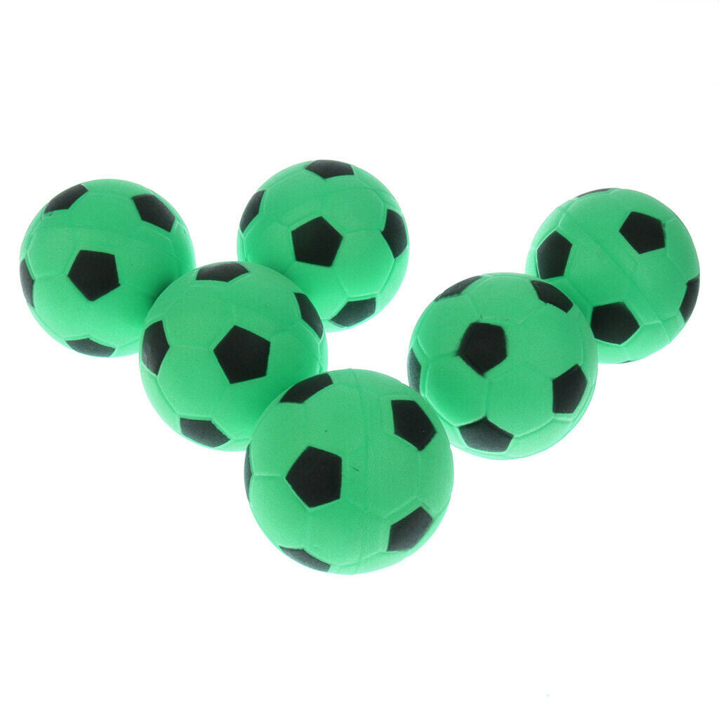 18 Pieces 6.3cm Foam Bounce Soccer Balls Kids Party Favors Fitness Game Toys
