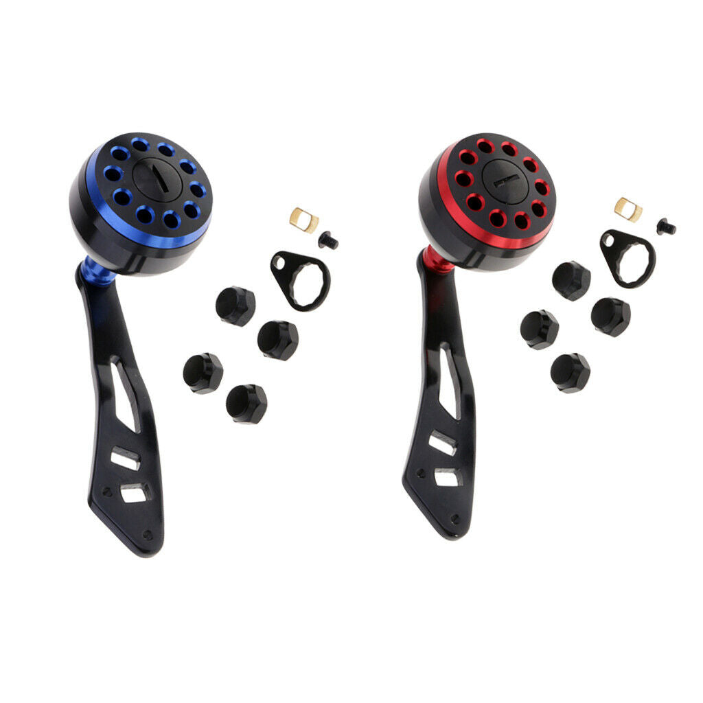 2pcs Metal Knob Fishing Reel Handle Power Handle Grip Baitcasting Reel Rocker