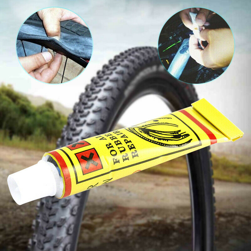 5x Bicycle Tire Tube Patching Glue Rubber Cement Adhesive Puncture Repair Tools