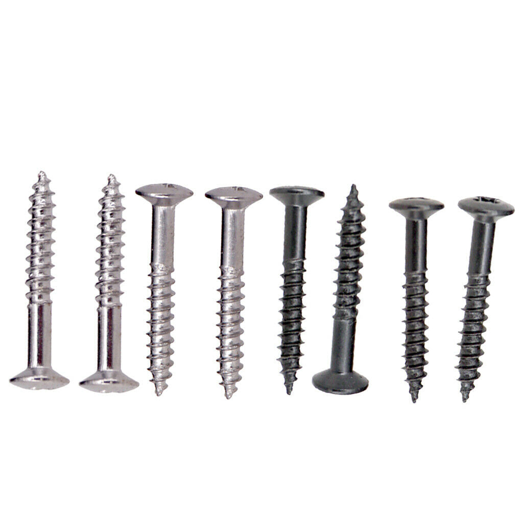Pack of 80 Metal Electric Guitars Pickup Frame Ring Screws Musical Instrument