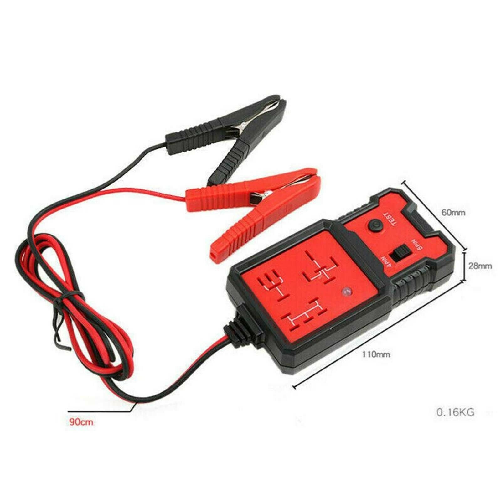 12V Car Electronic Vehicle Relay Clip Battery Diagnostic Tester Detector