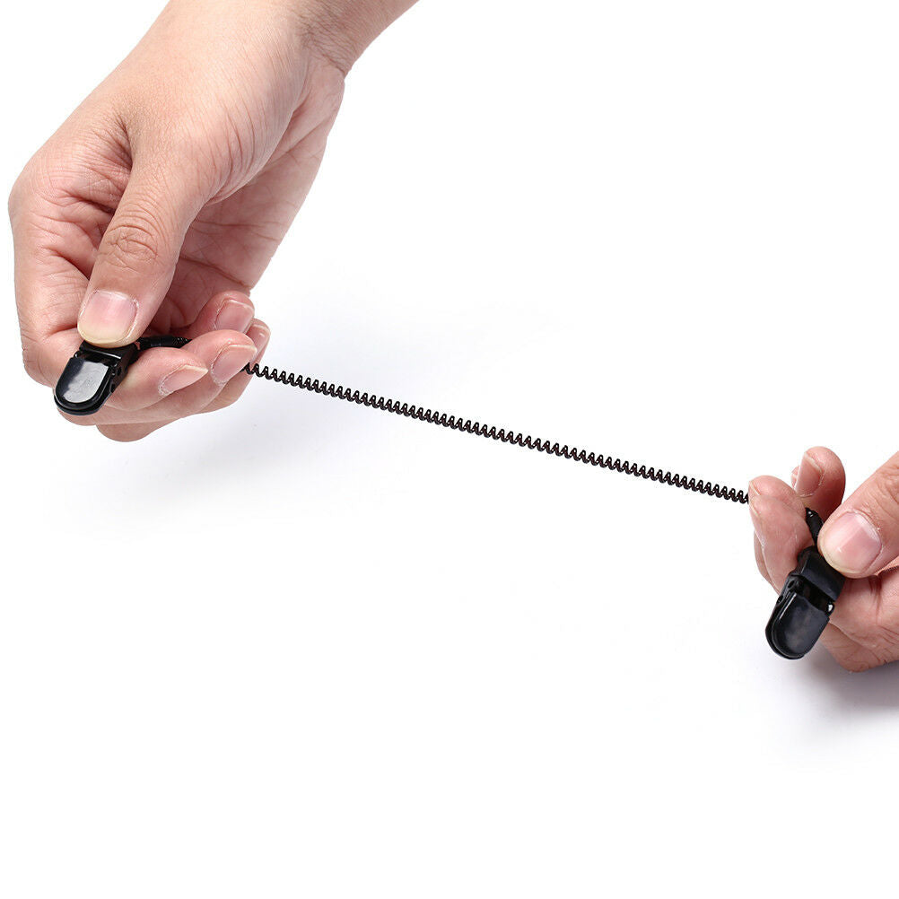 Cap Eyewear Retainer Hat Leash Clip Holder Black Nylon Cord Strap Plastic .l8