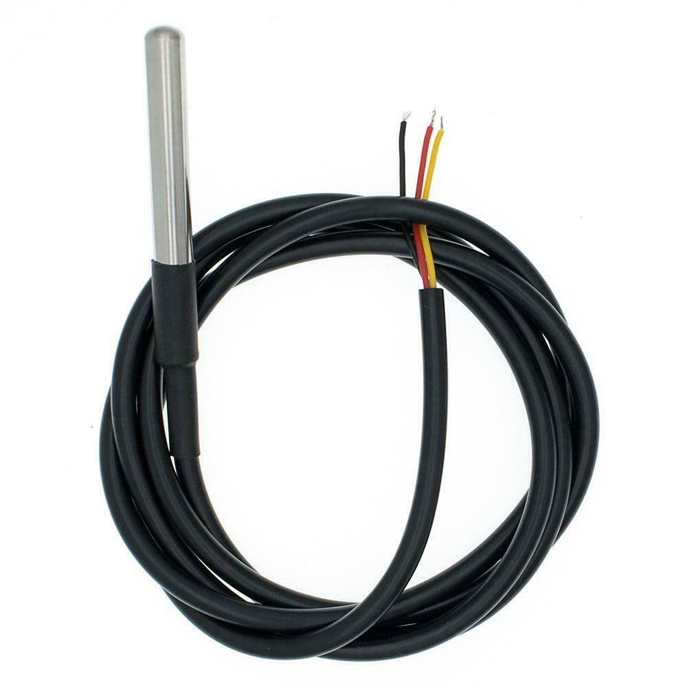 Ds18B20 3.25Ft Stainless Steel Waterproof Digital Probe Temperature Sensor 1M