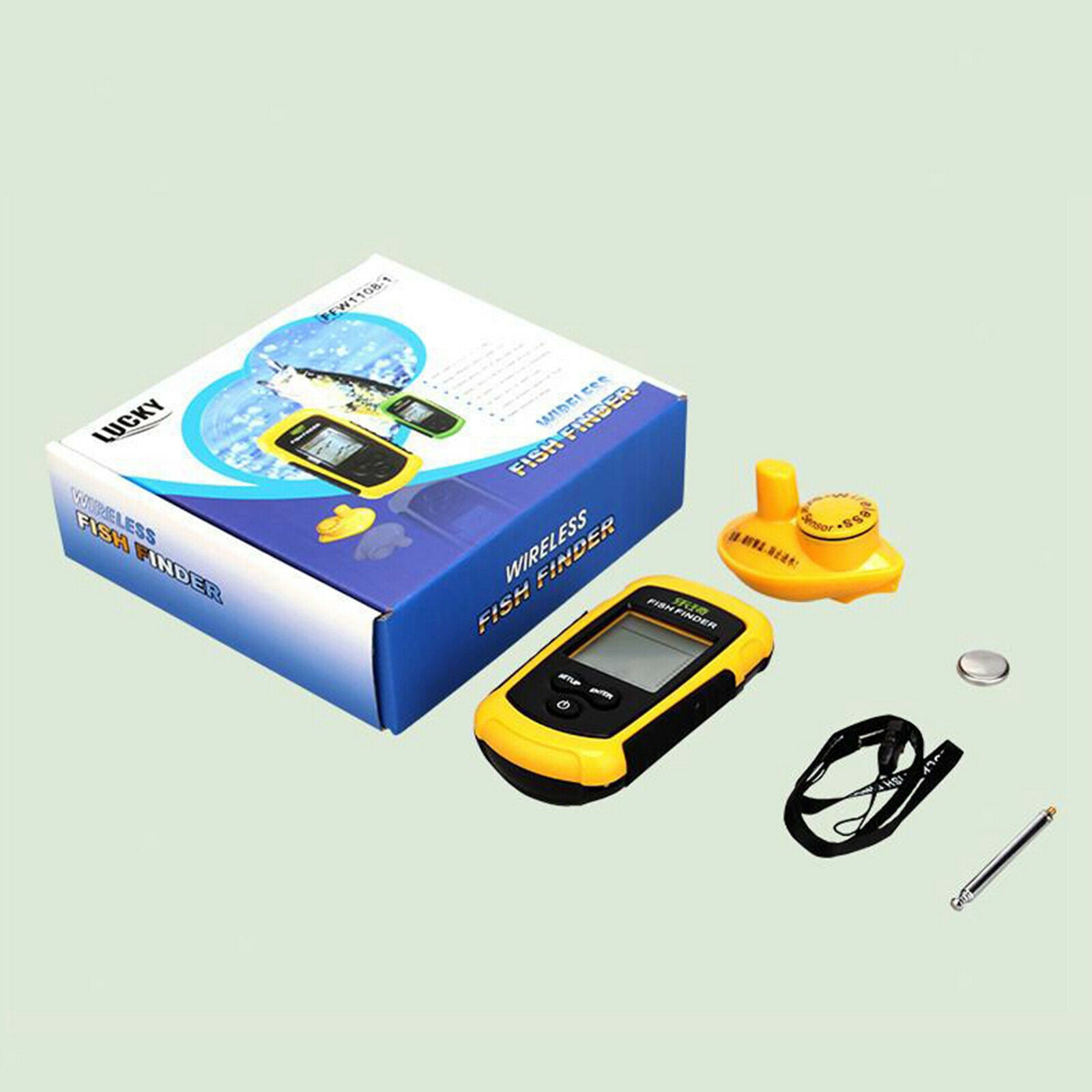 Smart Fish Finder Rechargeable Sonar Sensor Dot Angling Fishing Tool