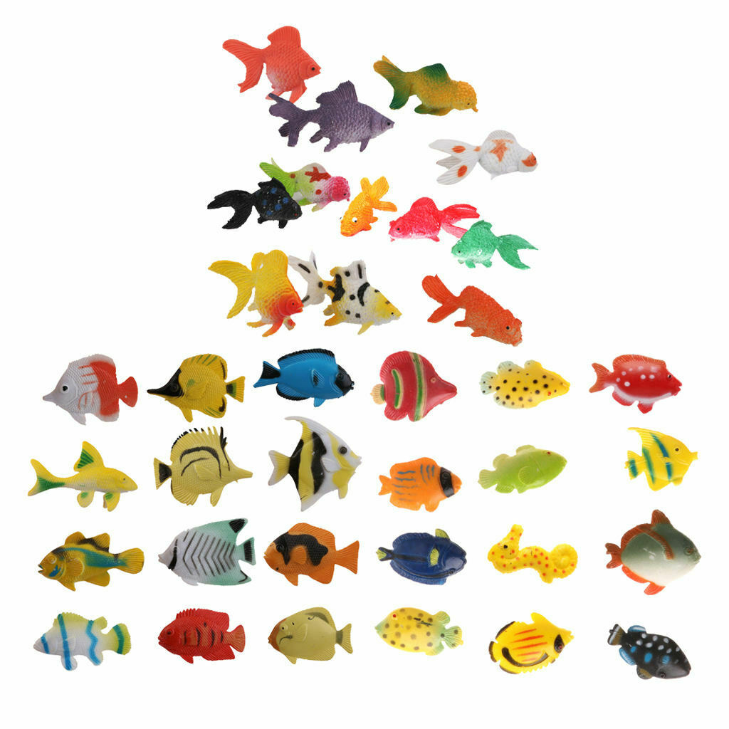 36 Plastic Tropical Seafish, Sea Creatures, Animals