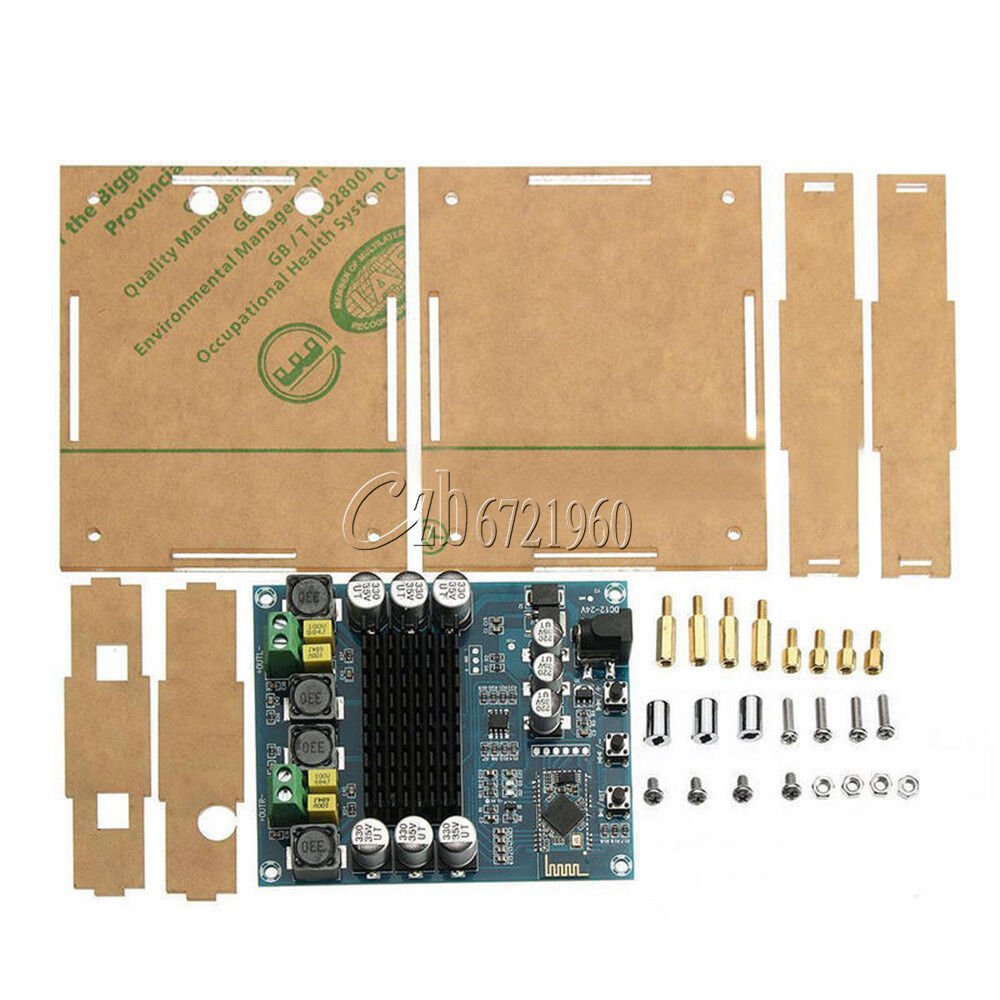 TPA3116D2 120W X2 Bluetooth 4.0 Audio Receiver Digital Amplifier Board With Case