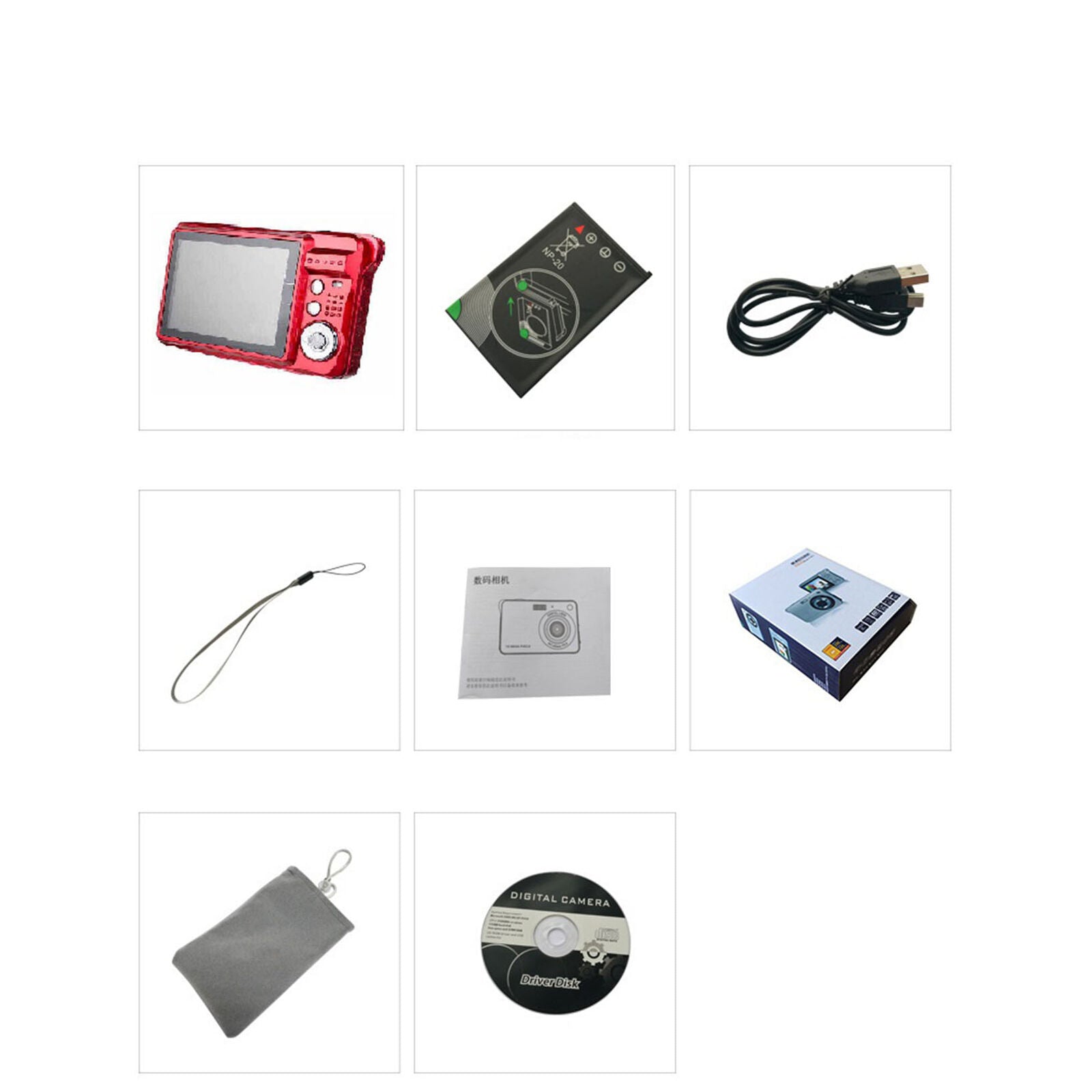 Digital camera 1080P 18MP digital zoom 2.7 inch TFT LCD screen CMOS sensor 66