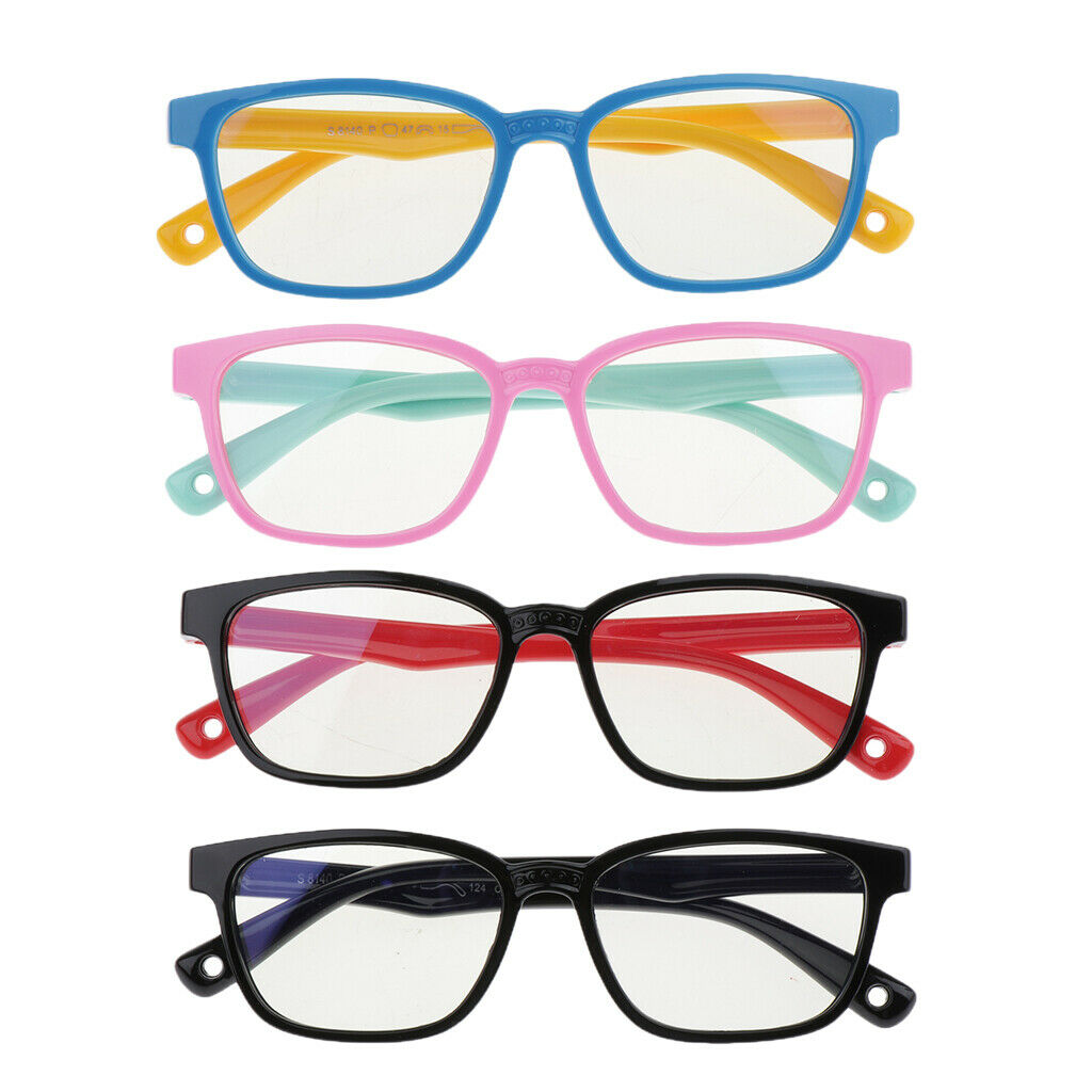 4x Kids Eyeglass UV400 Children Soft Frame Eyewear Children Goggles Unisex