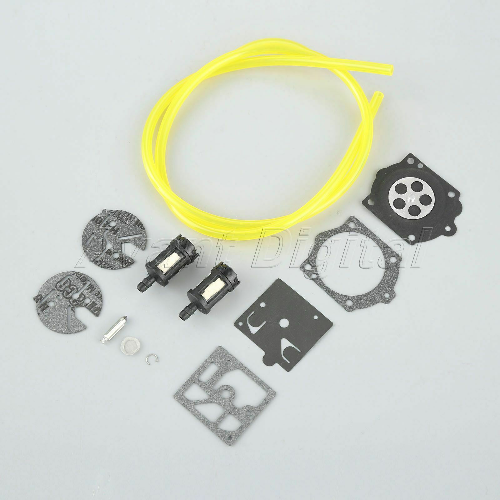 Carburetor Diaphragm Kit & Fuel Filters & Fuel Line For Homelite XL 2 Walbro HDC
