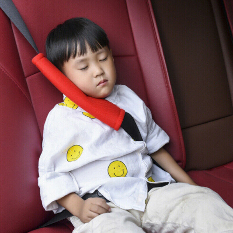 2 Pcs Red Car Seat Belt Shoulder Safety Pads Cover Comfortable Cushion FT.l8