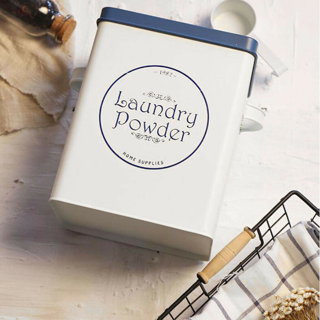 Tin washing powder metal storage container detergent can storage box