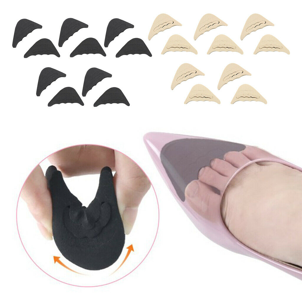 10 Pairs Sponge Toe Filler Inserts Pads Half Toe Front Top Men/Women Fillers