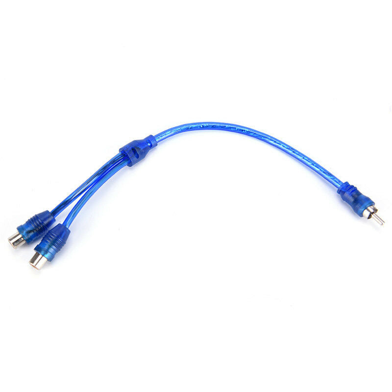 rca audio cable "Y" adapter splitter 1 male to 2 female audio line plug M.l8