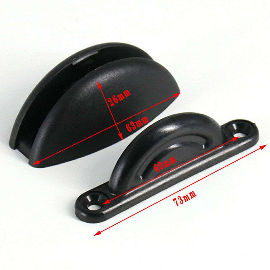 Door Catch Retainer Stopper Baggage Door Holder RV Motorhome Trailer Black