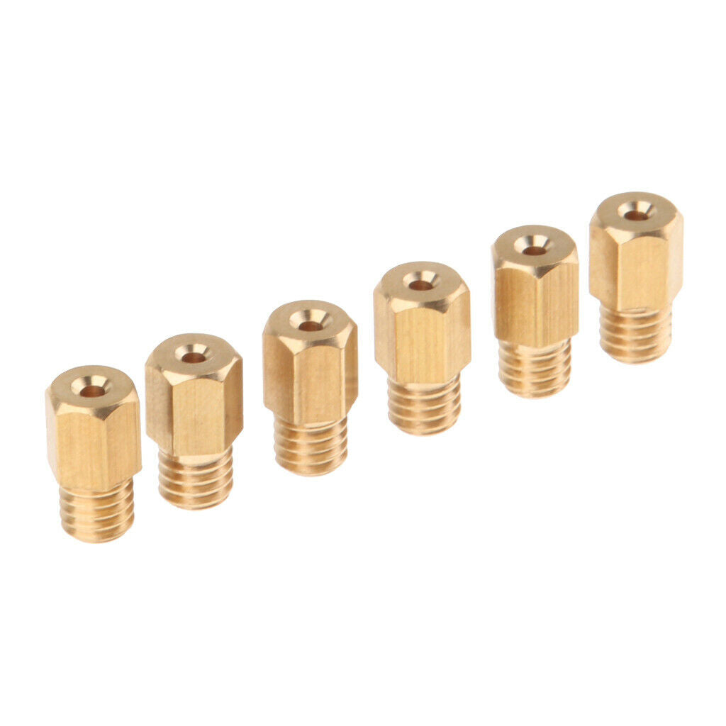 6Pcs M5 Carburetor Carburetor Hex Main Jet 160 170 180 190 200 210