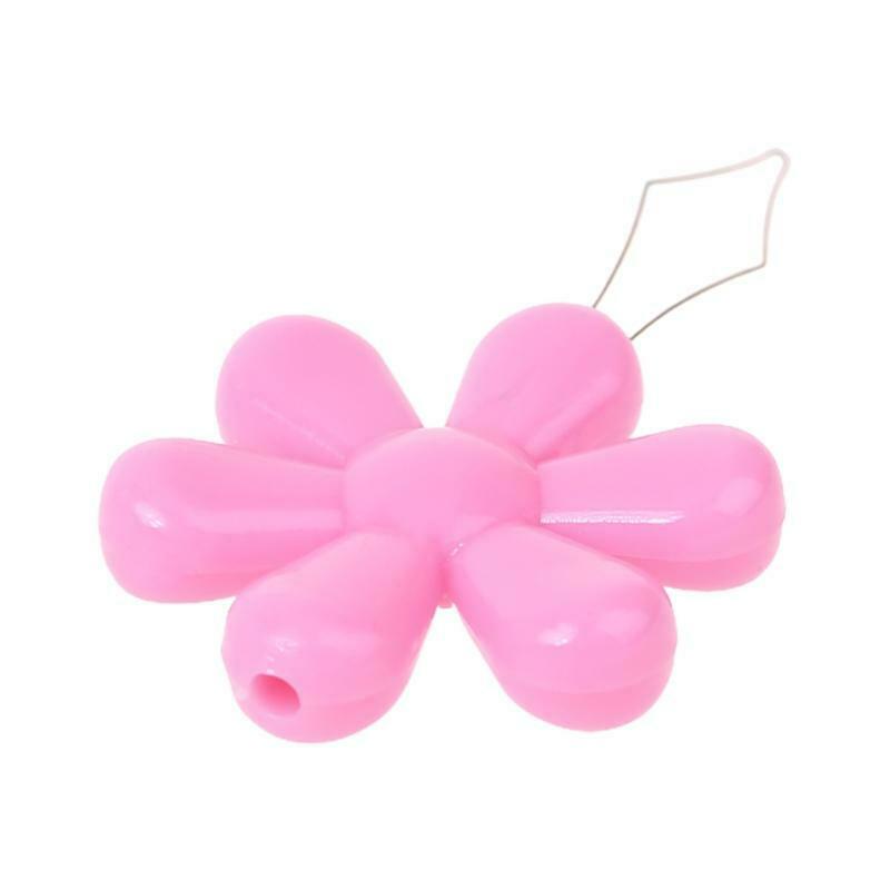 30pcs Flower Shape Wire Loop Needle Threaders for Cross Stitch Sewing Needlework