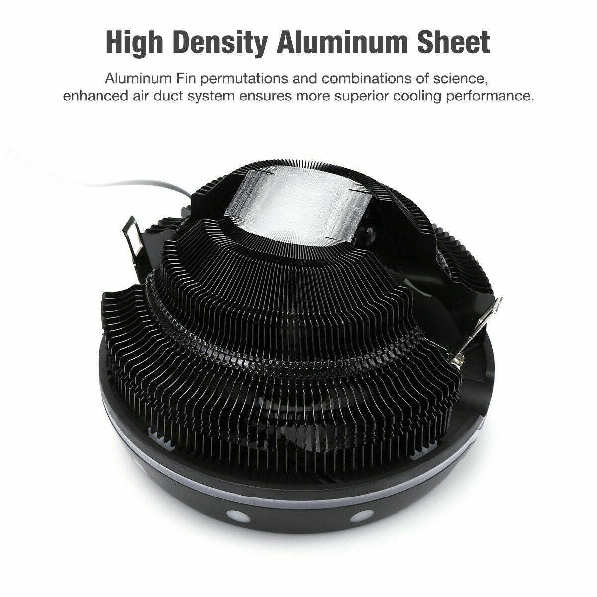 LED RGB CPU Cooler Fan Heatsink For Intel LGA 1156/1155/1151/1150 AMD AM4 / AM3+