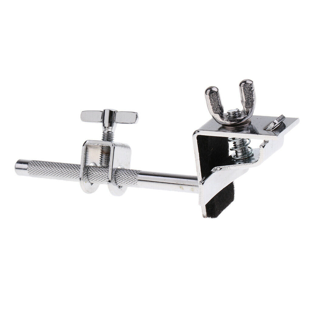 Adjustable DIY Metal Bass Drum Hoop Mounted Cowbell Holder Clamp