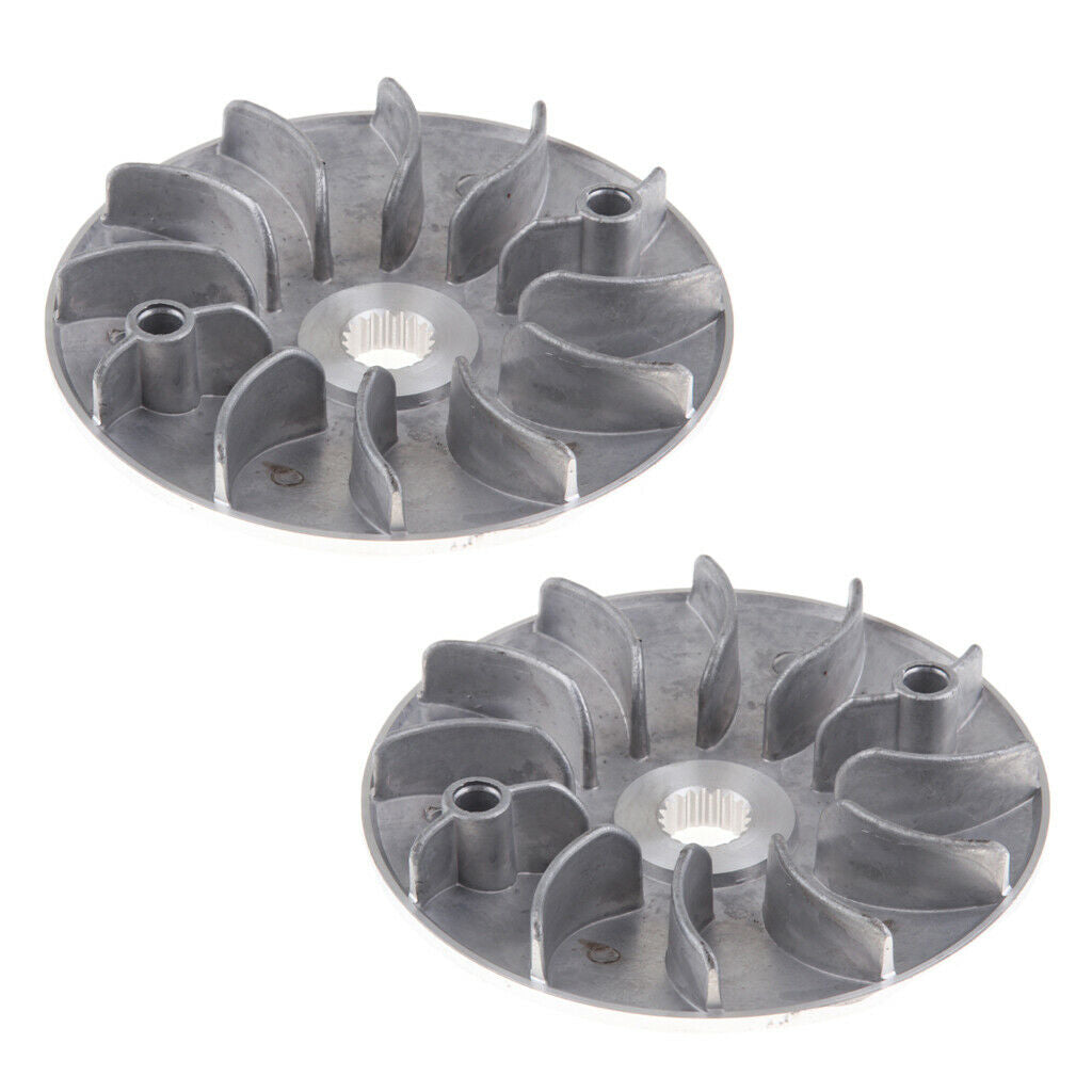 2pcs Variator Drive Fan for GY6 125cc 150cc 152QMI 157QMJ Moped Go Kart