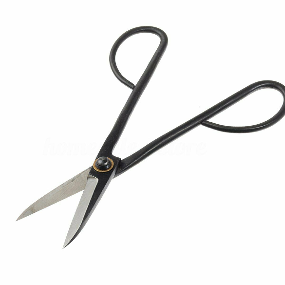 Beginner Bonsai Shear Tools Master Long Handle Scissors 200mm 8'' Steel Black
