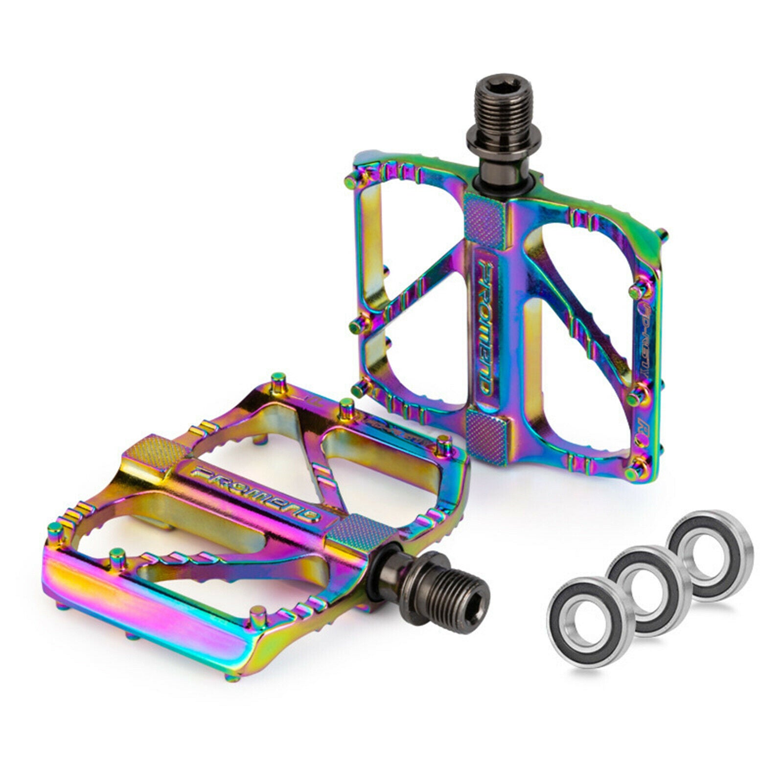 Mountain Bike Platform Pedals MTB Cycling Quick Release 3 Bearing 9/16"