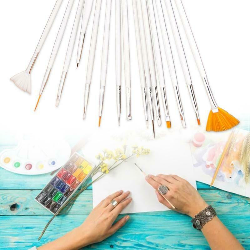 Mini Ink Paints Mixing Blending Tools Round Replacement Foams Brush for Paper