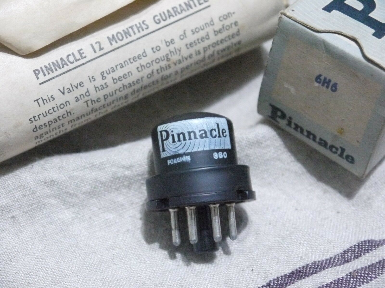 1PCS - Pinnacle 6H6 Vacuum tube NIB NOS