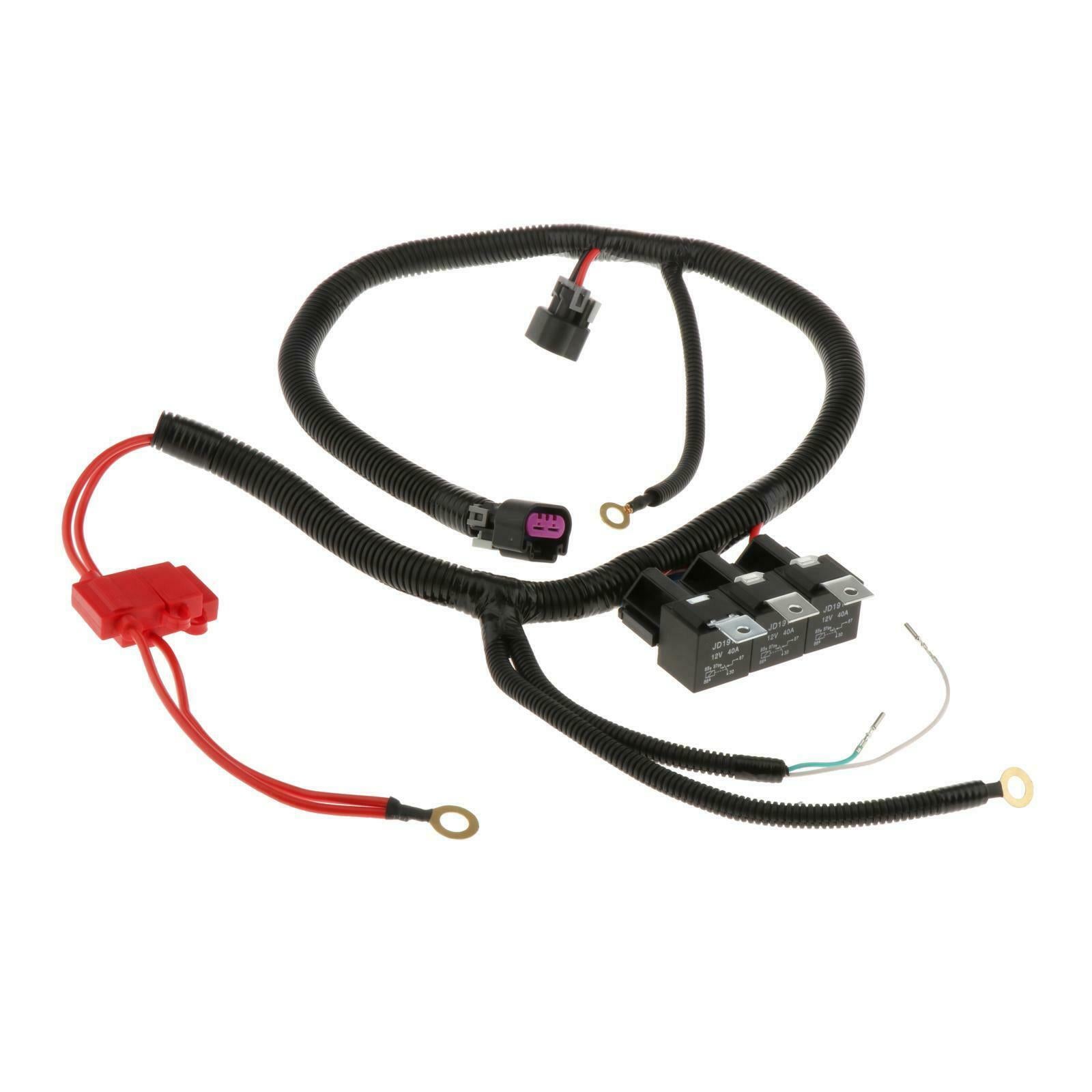 8Inch Dual Electric Fan Upgrade Wiring Harness fits For 1999–2006 ECU Control