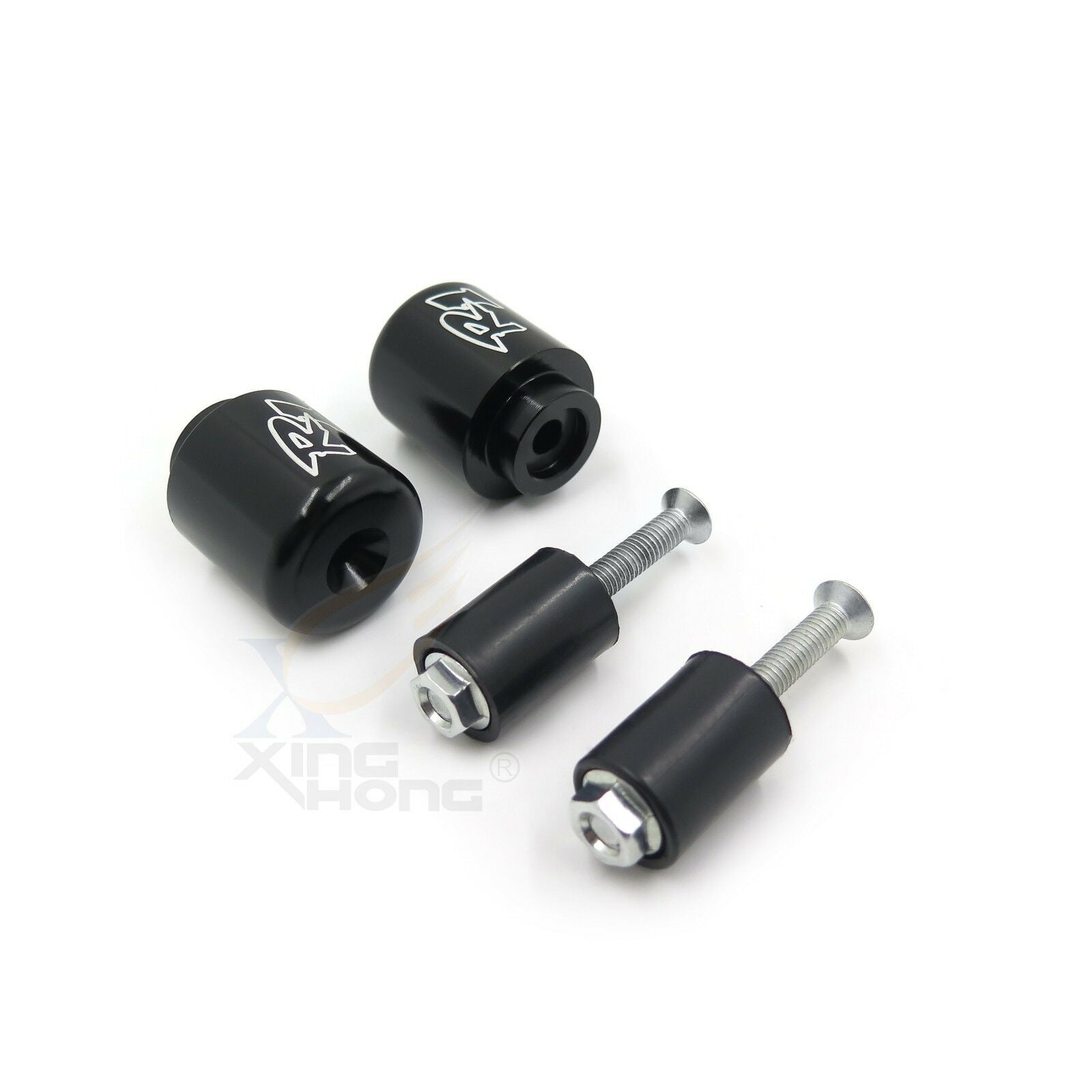 Black Bar Ends Rubber For Yamaha YZF R1 98-12 YZF R6 06-12