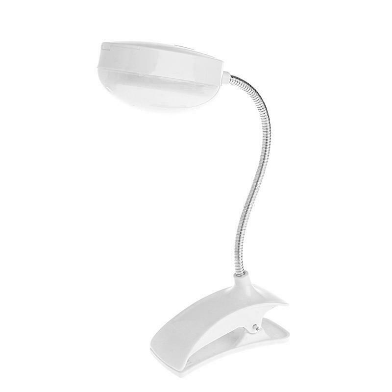 Flexible Clip-on Table Lamp LED Clamp Reading Study Bed Laptop Desk Bright Light