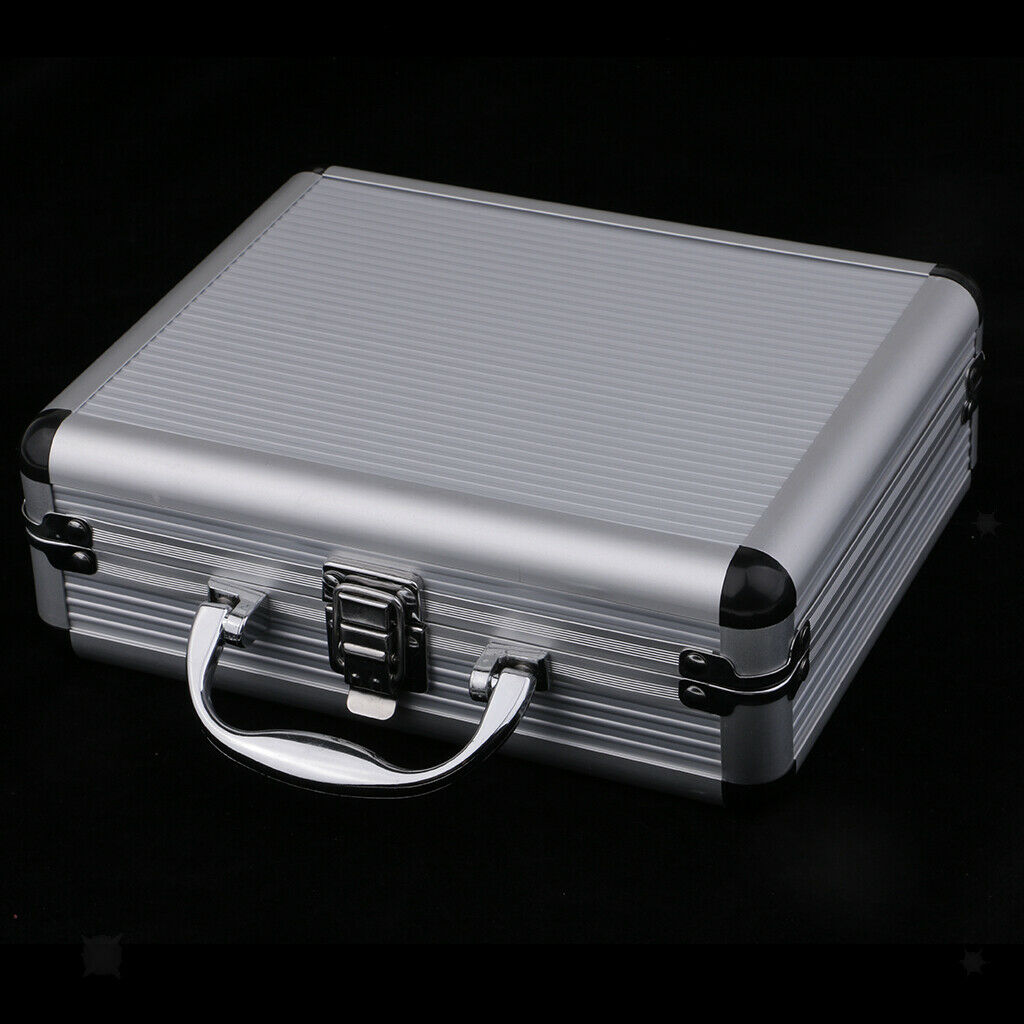 Lockable Hard Aluminum Train Case Padded Toolbox for Tattoo Machine Kit