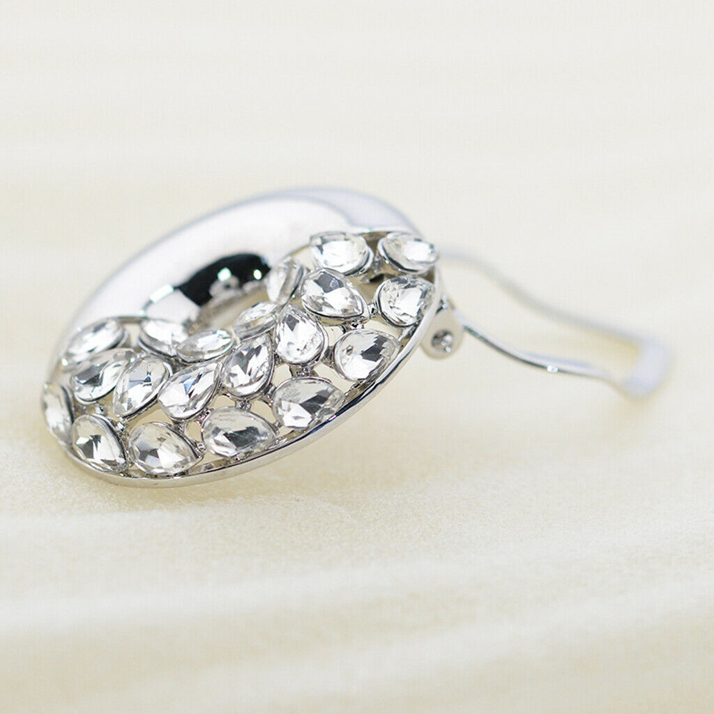 Women Shawl Ring Clip Scarves Fastener Rhinestone Crystal Silk Scarf Buckle