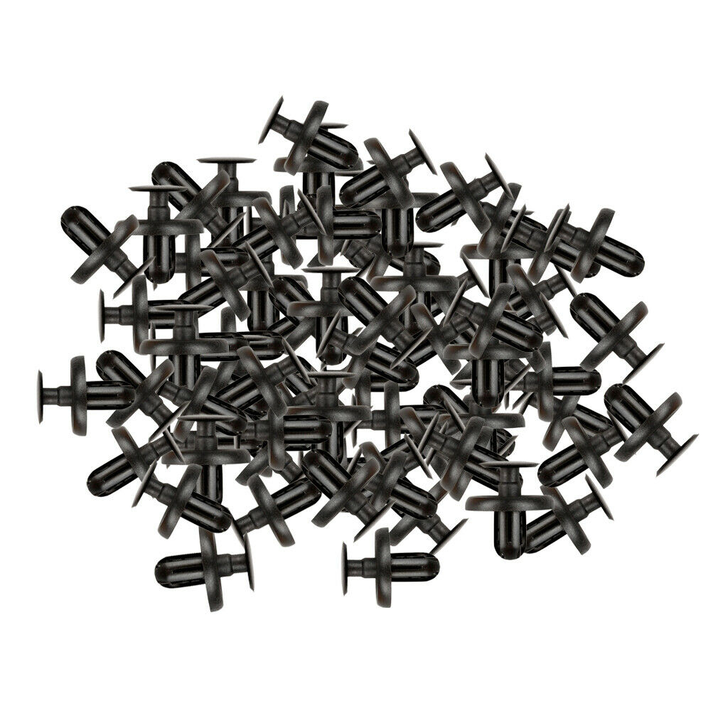 Set of 100 Universal Mud Skirt Blind Rivets Clip 0.27inch Pins Car Accessories