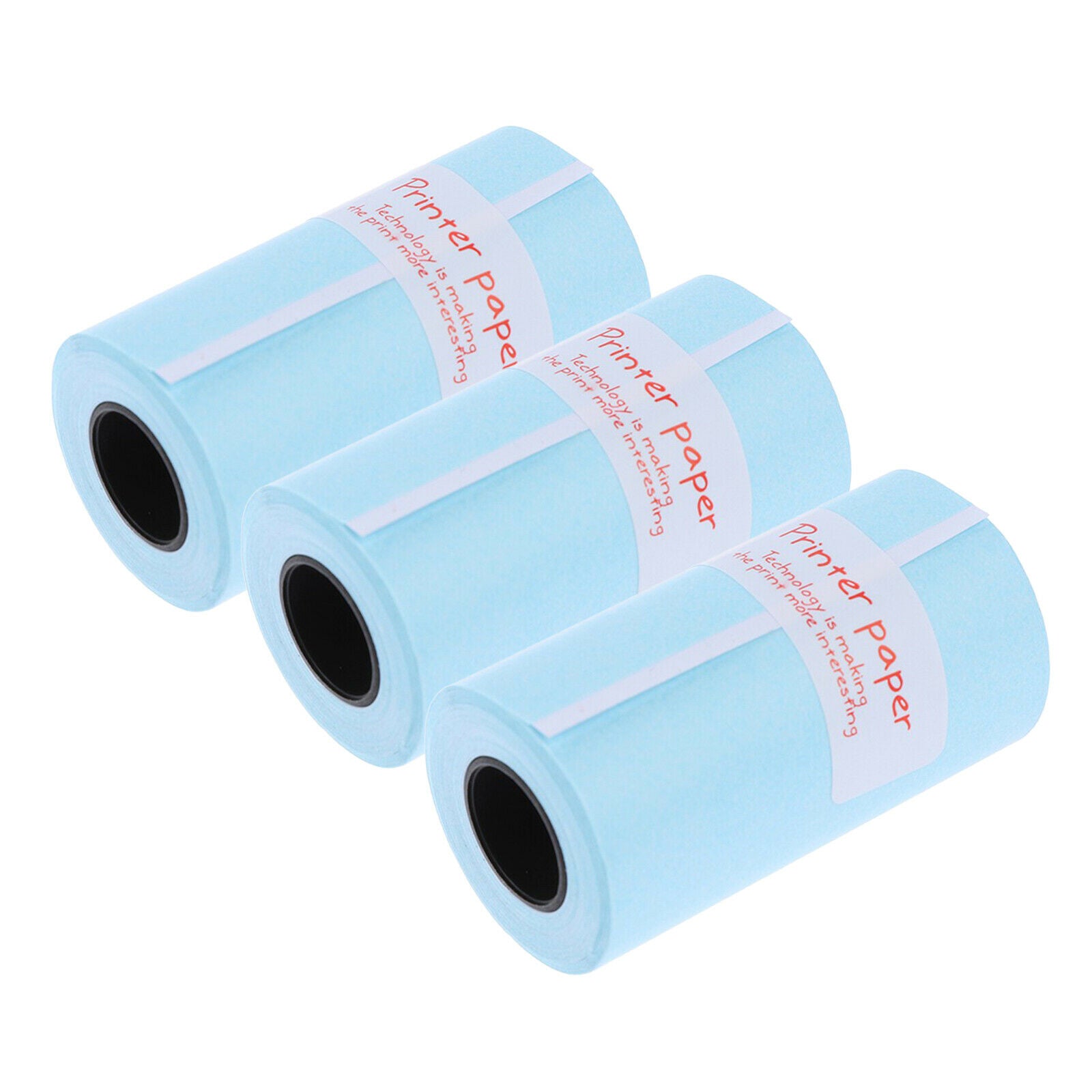 3 Rolls Thermal Paper Rolls 57x30mm Self-adhesive Printing Paper, Cash Register