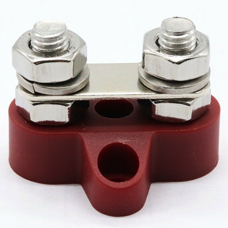DC12-48V M6 Dual Terminal Block Stud Busbar Power Stud Distribution Box for Boat