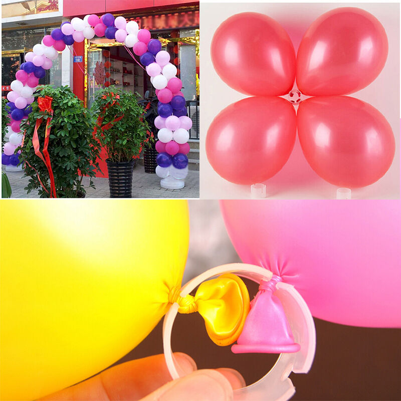 50X Decorative Helium Balloons Arch Buckle Ring Clips DIY Kit Wedding Birth m XC