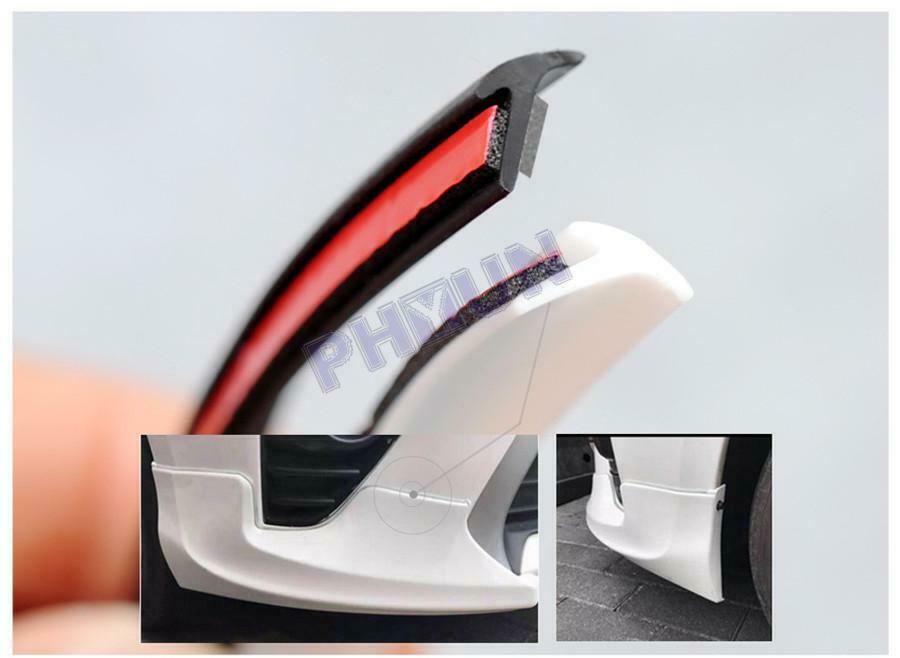 5M Car Rubber Sealing Strip T-Type Weatherstrip For Front Rear Bumper Side Skirt