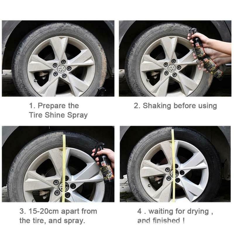Tyre Interior Cleaner Auto Tire Detergent Tires Coating Protectant 30ml Agent