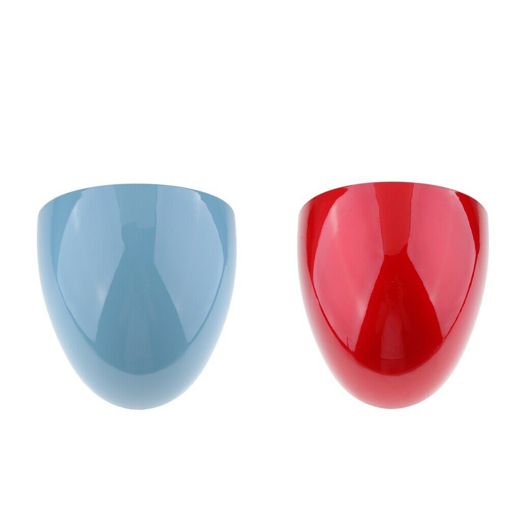 2 Pieces Motorcycle ABS Rear Seat Cowl Cover for Cafe Racer Blue+Red