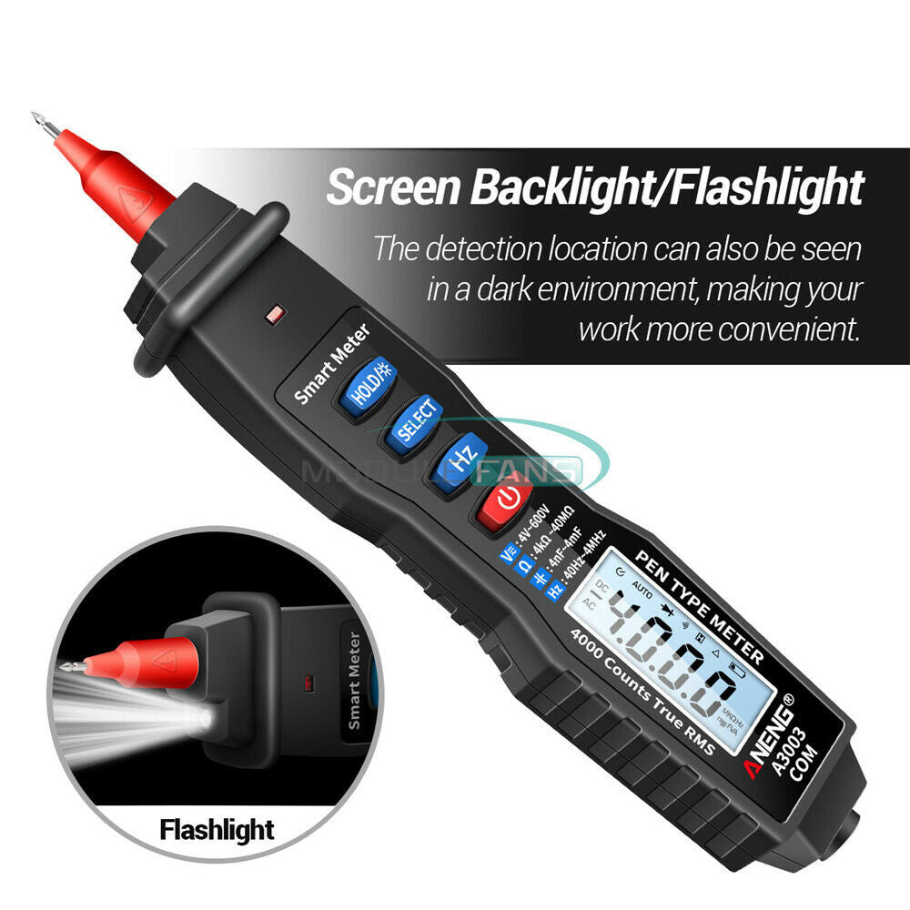A3003 Digital Multimeter Pen Type 4000 Count with Non AC/DC Contact Tester
