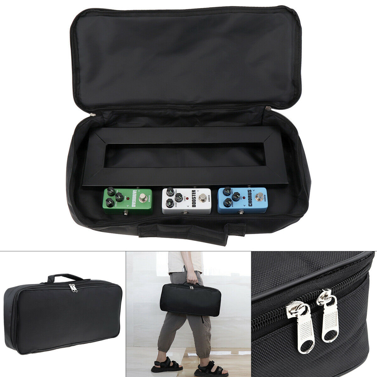 Guitar Effects Pedal Board Bag Add Cotton Thicken Waterproof Portable Soft Case