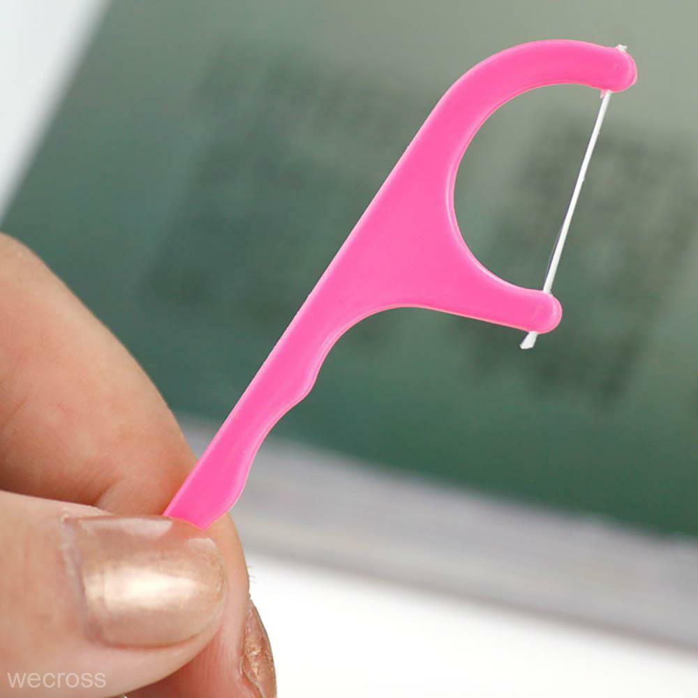 100pcs Dental Floss Flosser Picks Teeth Toothpicks Stick Oral Care Tooth Clean