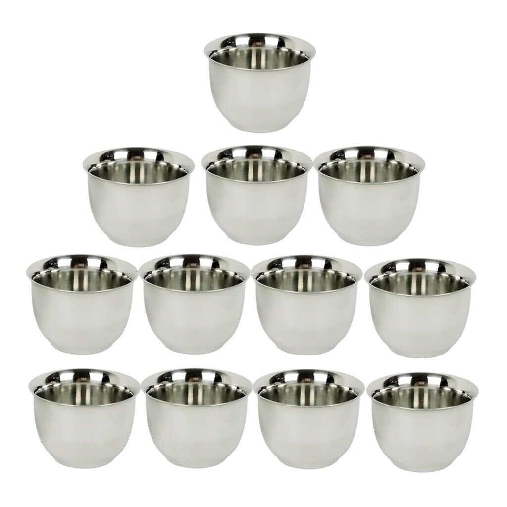 Pack of 12, Stainless Steel Coffee Mug Tea Cup Insulated Tumbler 1.7oz
